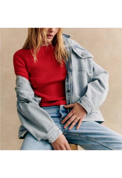 Sézane Denim Jacket Size 40 FR - Picture 6 of 6